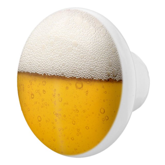 Beer Bubbles Background Pattern Ceramic Knob (Right)