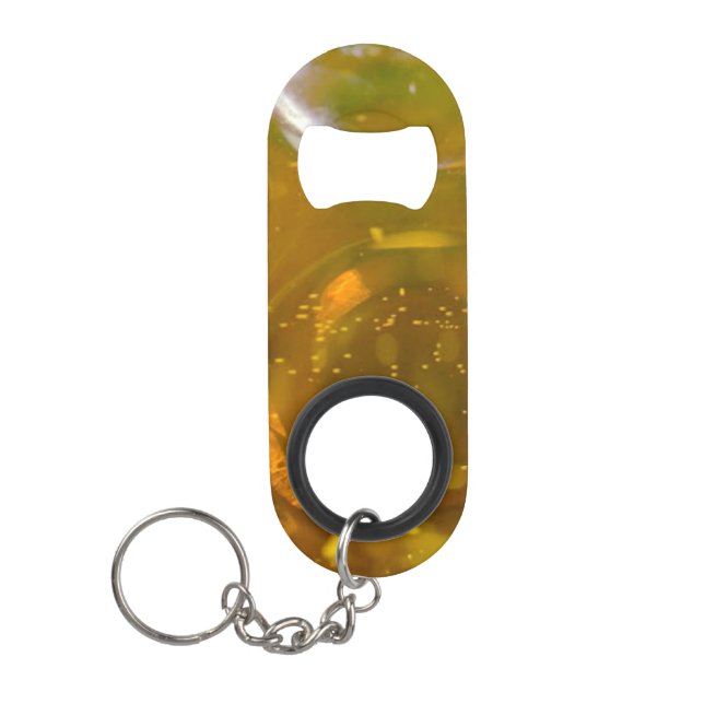 Beer Bubbles Bottle Opener Key Chain (Front)