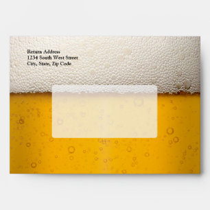 Beer Bubbles Close-Up Envelope