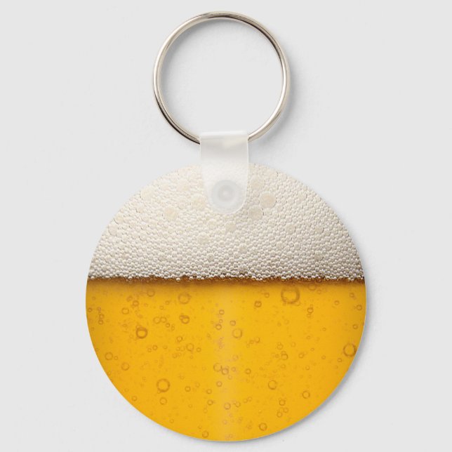 Beer Bubbles Close-Up Key Ring (Front)