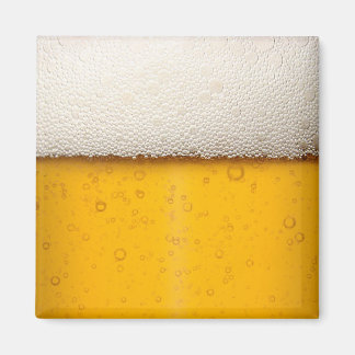 Beer Bubbles Close-Up Magnet