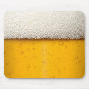 Beer Bubbles Close-Up Mouse Mat