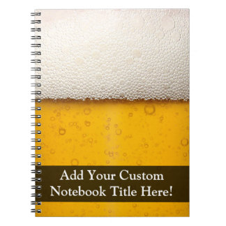 Beer Bubbles Close-Up Notebook