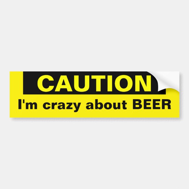 Beer Bumper Sticker (Front)