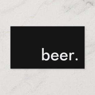 beer. business card
