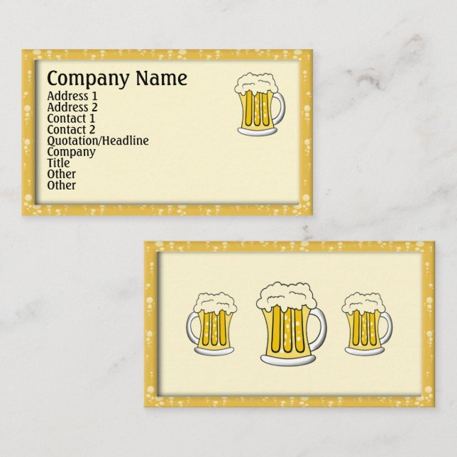 Beer Business Cards (Front/Back)