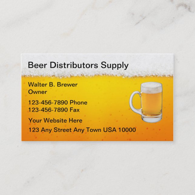 Beer Business Cards (Front)