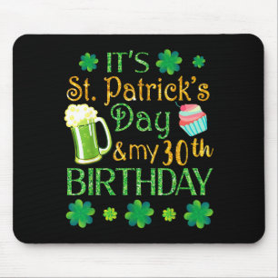 Beer Cake &amp; Shamrocks It's St Patrick Day &amp Mouse Mat