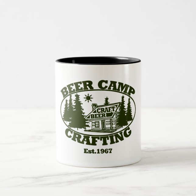 Beer Camp Crafting Est.1967 Two-Tone Coffee Mug (Center)