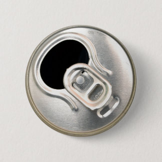 beer can top open drink metal container 6 cm round badge