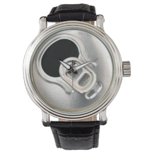 beer can top open drink metal container watch