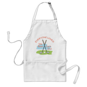 Beer Cart Girl Standard Apron