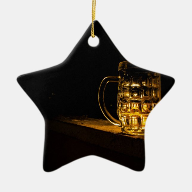 Beer... Ceramic Tree Decoration (Front)