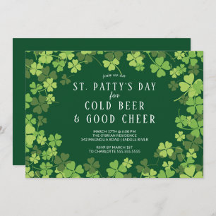 Beer & Cheer St. Patty's Day Party Invitation