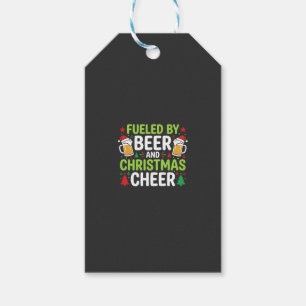 Beer Christmas Cheer Holiday Drinking Vector Gift Tags