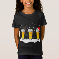 Beer Christmas Mug Santa Reindeer Xmas lights