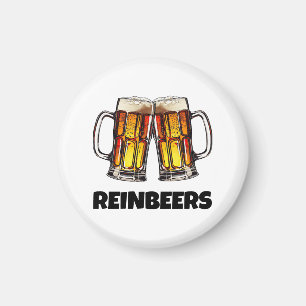 Beer Christmas Reinbeers Magnet
