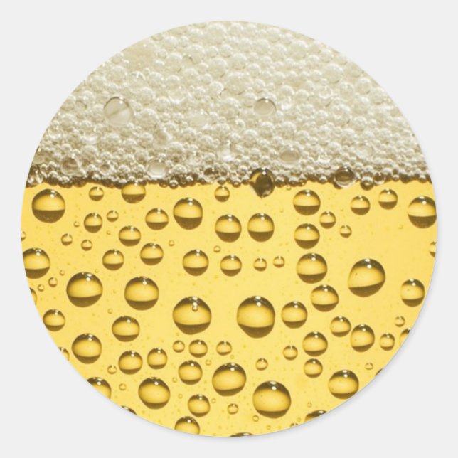 Beer Classic Round Sticker (Front)