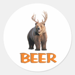 Beer Classic Round Sticker