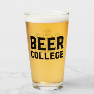Beer College Official 16-Ounce Logo Glass