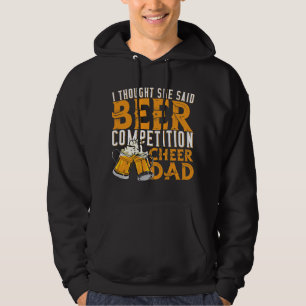 Beer Competition Cheer Dad Cheerleading Cheerleade Hoodie