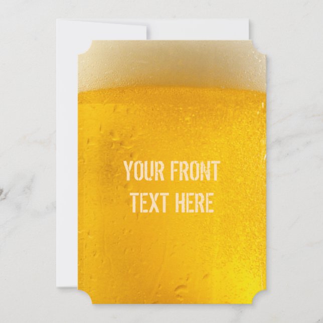 BEER custom invitations (Front)