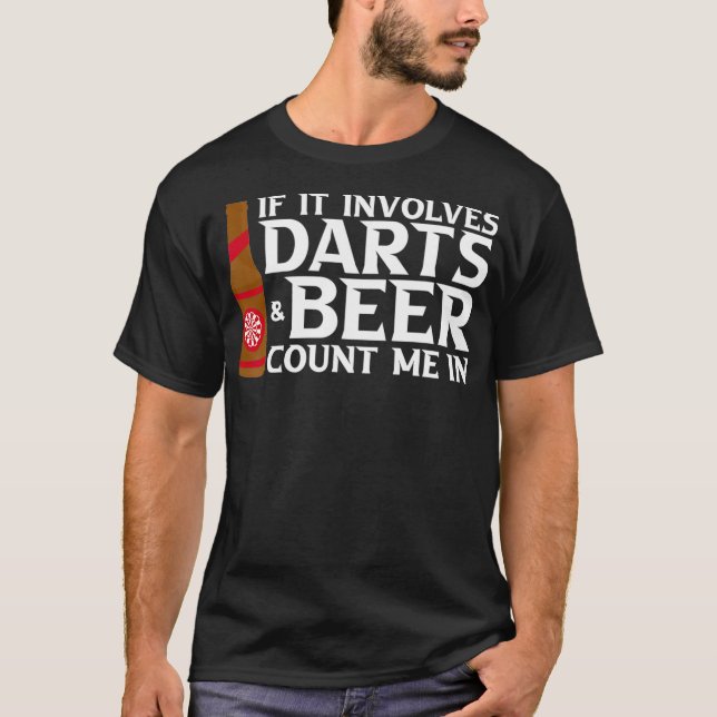 Beer  Darts T-Shirt (Front)