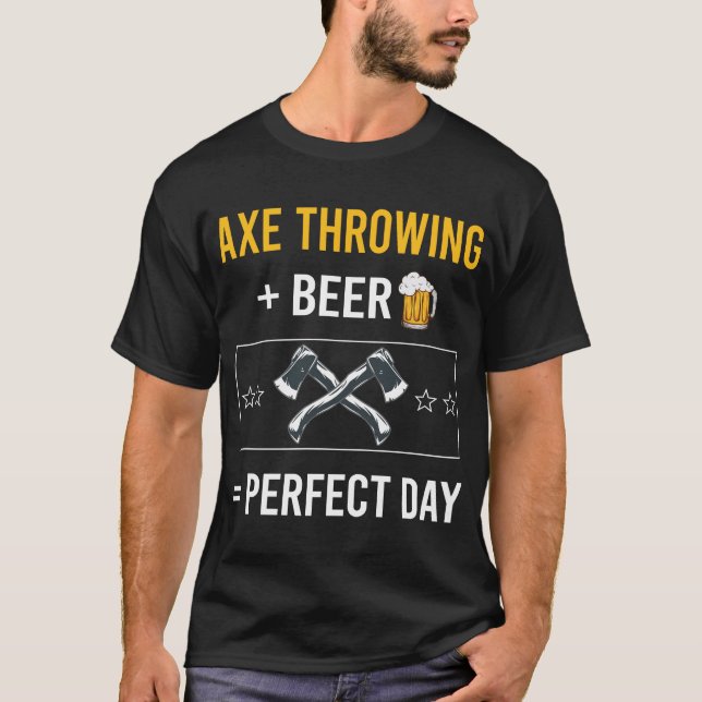 Beer Day Axe Throwing Axes T-Shirt (Front)