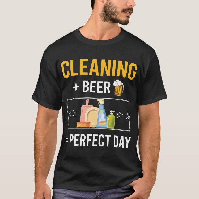 Beer Day Cleaning T-Shirt (Front)