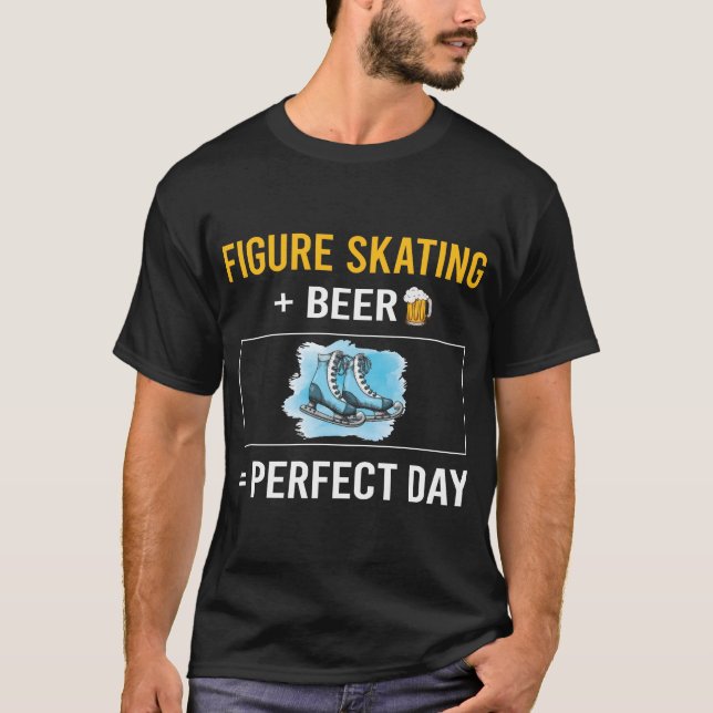 Beer Day Figure Skating T-Shirt (Front)
