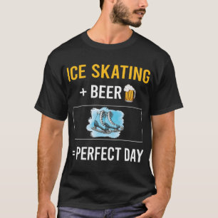 Beer Day Ice Skating Skate Skater T-Shirt
