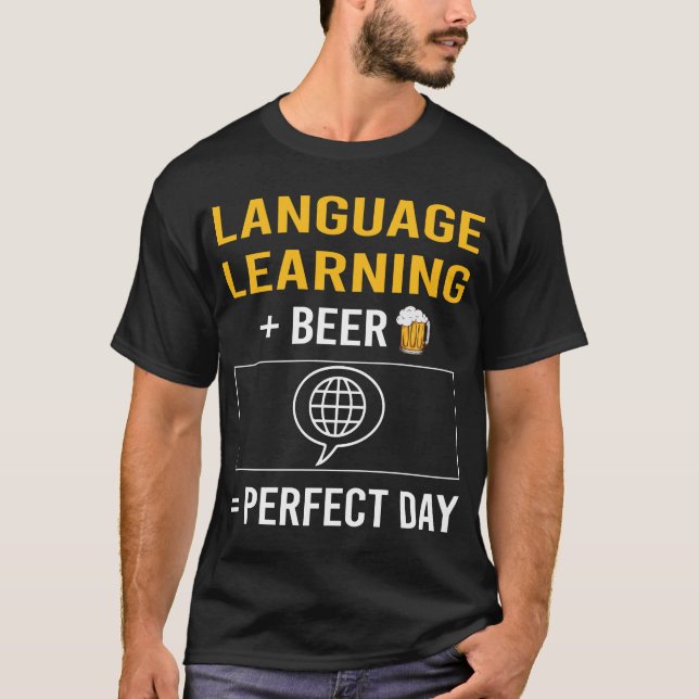 Beer Day Language Learning T-Shirt (Front)
