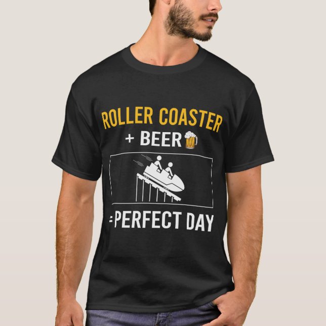 Beer Day Roller Coaster Rollercoaster  T-Shirt (Front)