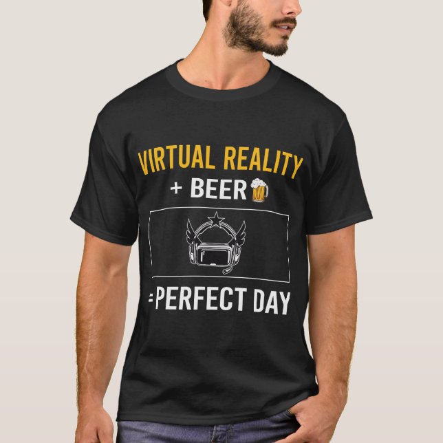 Beer Day Virtual Reality VR T-Shirt (Front)