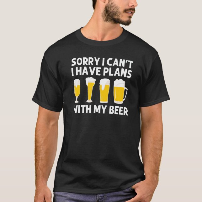 Beer Designs For Men Women Cerveza Drinkers Alcoho T-Shirt (Front)