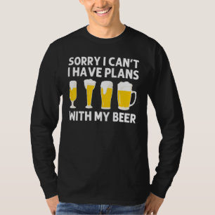 Beer Designs For Men Women Cerveza Drinkers Alcoho T-Shirt