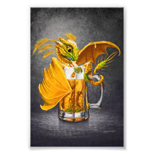 Beer Dragon 4x6 Print