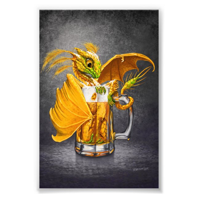 Beer Dragon 4x6 Print (Front)