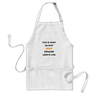 beer drinker, avid standard apron