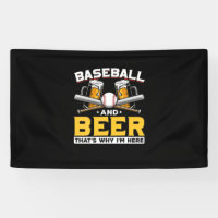 Beer Drinker Baseball Beer Humor Birthday