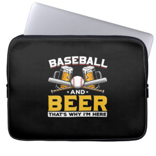 Beer Drinker Baseball Beer Humor Birthday Laptop Sleeve