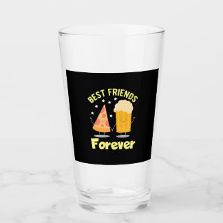 Beer Drinker Beer And Pizza Glass