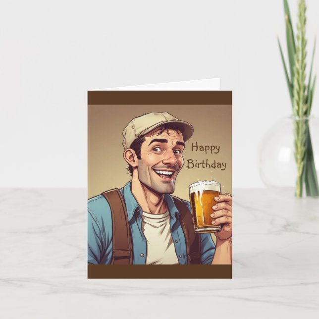 Beer Drinker Card (Front)