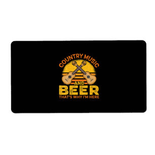 Beer Drinker Country Music And Beer Birthday