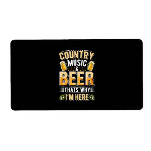 Beer Drinker Country Music Beer Drinking Birthday