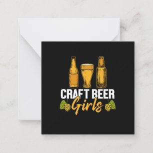 Beer Drinker Craft Beer Girls Birthday Card