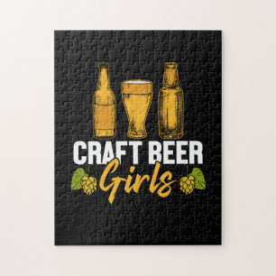 Beer Drinker Craft Beer Girls Birthday Jigsaw Puzzle
