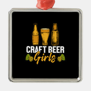 Beer Drinker Craft Beer Girls Birthday Metal Tree Decoration