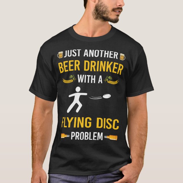Beer Drinker Flying Disc T-Shirt (Front)