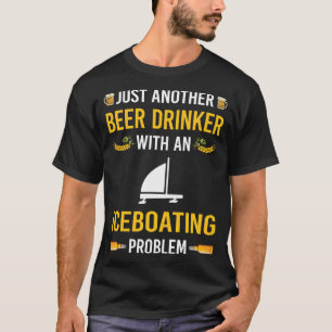 Beer Drinker Iceboat Racing Race T-Shirt